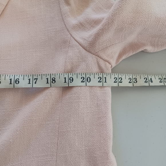 Topshop Double Breasted Linen Blend Oversized Blazer - Picture 9 of 16